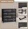 Sorbus Dresser with 8 Drawers - Storage Chest Organizer with Steel Frame, Wood Top, Handles, Fabric Bins